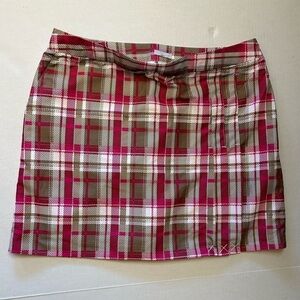 IZOD Barbie core Golf short lined skirt/skort w/side zip & pockets Sz-10 U20